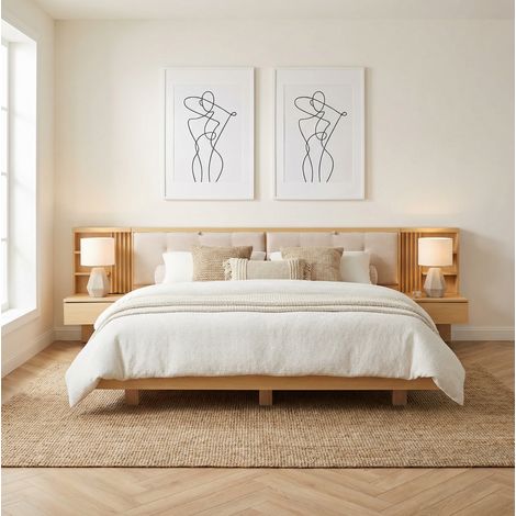 letto matrimoniale 180x200 con testiera contenitore OKMYHOME (1/5)