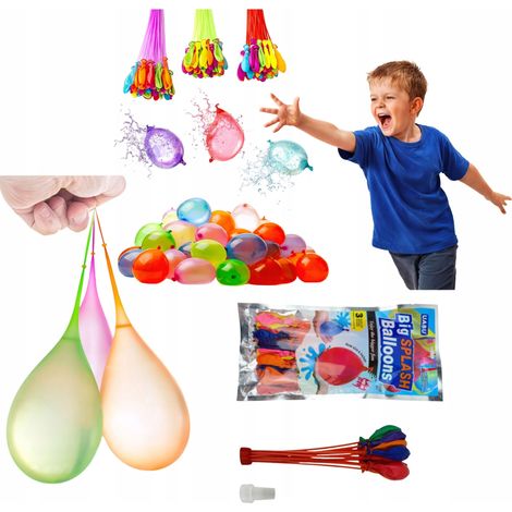 Wasserbomben-Set, 111-teilig, Schnellbefüllset für Gartenschläuche, mehrfarbig (1/5)