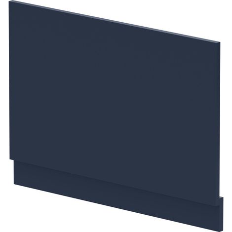 Nuie Arno Straight Bath End Panel and Plinth 560mm H x 780mm W - Satin Midnight Blue (1/2)