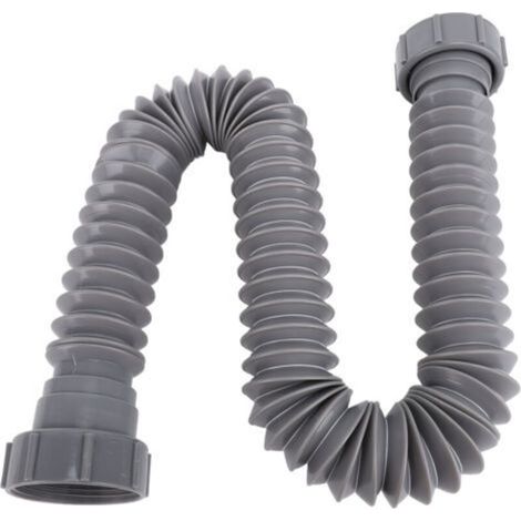 Kit de Tuyau de Vidange Flexible et Extensible P, Solution de Drainage pour Évier Simple avec Anneaux d'Étanchéité (1/5)