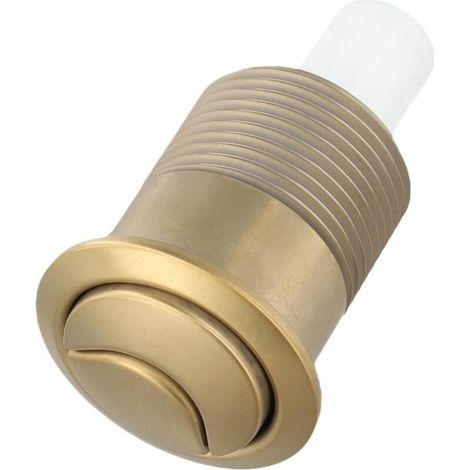 Bouton de chasse d'eau double doré Bouton poussoir rond avec valve de chasse d'eau - Matériau ABS (1/4)
