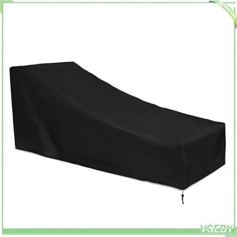 Housse de chaise longue de patio, housses de chaise longue d'extérieur Oxford pour meubles de jardin (L) (1/4)