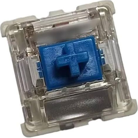 Interruptores mecánicos lineales de 3 pines prelubricados para teclados mecánicos de juegos con interruptores intercambiables en caliente (azul) (1/5)