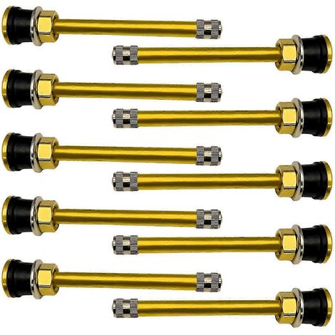 Valves de pneu de camion TR572 (paquet de 10), en laiton, usage commercial, 3 3/4 pour jante Φ.625, collier de serrage en laiton de rechange pour autobus (1/5)