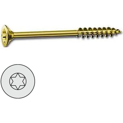 tornillo para madera torx spax 10-300. bicromatado. rosca parcial - abc spax-s ( color:000000 100)