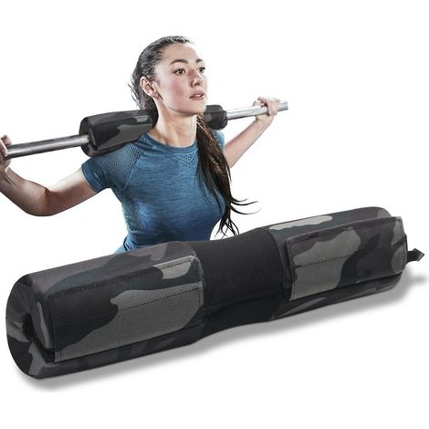 Barbell Pad - 40 x 7 cm - High-Density Foam - Hook-and-Loop Fixation - For Olympic and Standard Barbell - 1 Piece (1/4)