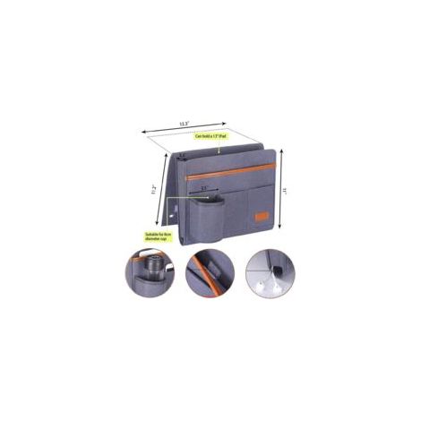 Plus Épais Feutre Betttasche, Hängeaufbewahrung Caddy De Stockage Organiseur Sac De Rangement ,Gris (1/5)