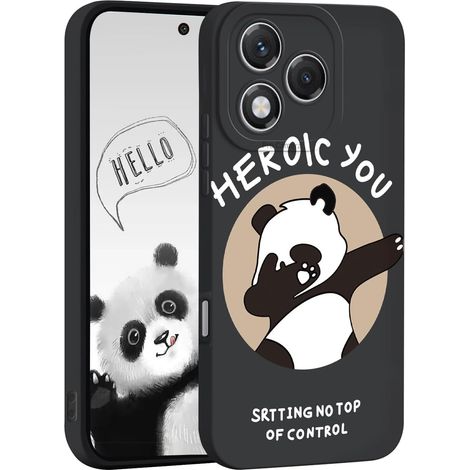 Coque Silicone Liquide pour Honor 400 Lite 5G, Très Mince Givrée Douce TPU Bumper Antichoc Housse, Dessin Animé Mignon et Motif de Coeur Femme Mode Étui - i07 (1/5)
