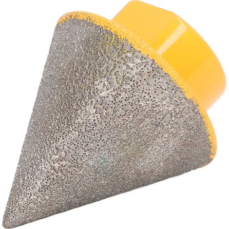 Fraise à chanfreiner diamantée à 60°, grain 80, haute dureté, pour le façonnage et l'élargissement des trous dans la céramique (1/5)