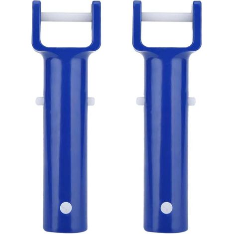 Lot de 2 Sets de Têtes D'aspiration de V pour Piscine Bleu Poignée Accessoires de Nettoyage Piscine Compatibles Outil Nettoyage Pratique pour Entretien Maison Hôtel (1/5)