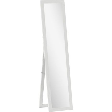 Espejo de cuerpo entero con marco, acabado de madera antigua, 157 cm