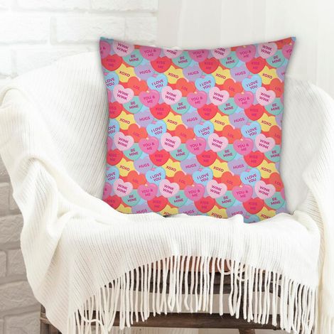 Housse de coussin sans coussin 45x45 lavable en machine pour couples petit ami petite amie (1/5)