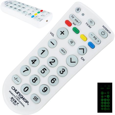 Trade Shop - Control Remoto Universal Chunghop L208 Tv Dvb T Sat Multi Chunghop Control L208 -