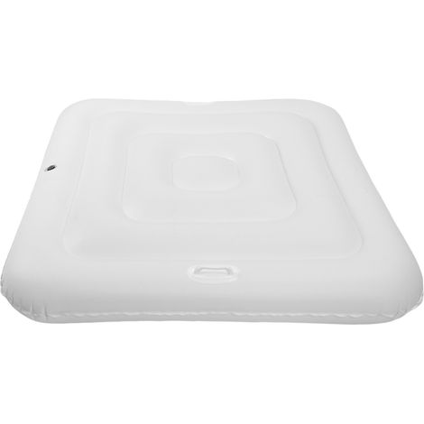Couverture gonflable de piscine de 130 cm pour spa extérieur, protection anti-poussière en PVC carré (1/5)