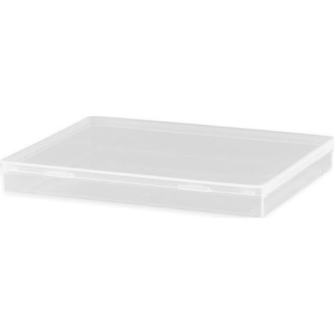 Transparente, rechteckige Aufbewahrungsbox mit Deckel, PP-Kunststoffbox, 120 x 90 x 15 mm (1/5)