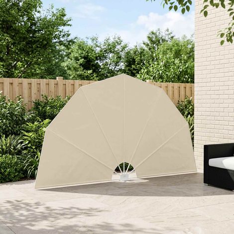 44577 vidaXL Collapsible Terrace Side Awning Cream 160 cm (1/5)