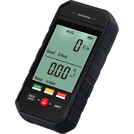 Détecteur de rayonnement électromagnétique portable ET925 à grand écran avec 3 lumières de couleur (1/5)