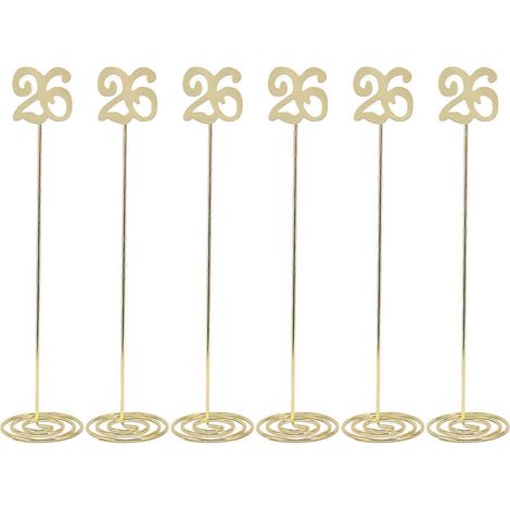 Numéros de table en métal antirouille - Numéro 26 pour table haute, banquets et mariages (1/5)
