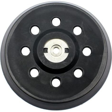 Plateau de ponçage Ø 125 mm – 8 trous pour ponceuses Metabo – Finition mi-dure pour surfaces planes et incurvées – Matériaux élastiques - 631220000 (1/5)