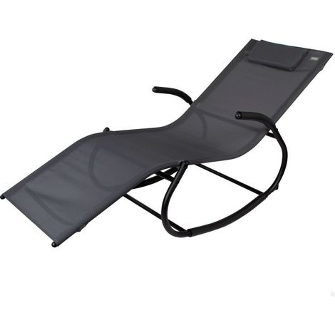 Lettino Aktive 172 x 75 x 53 cm Nero (1/5)