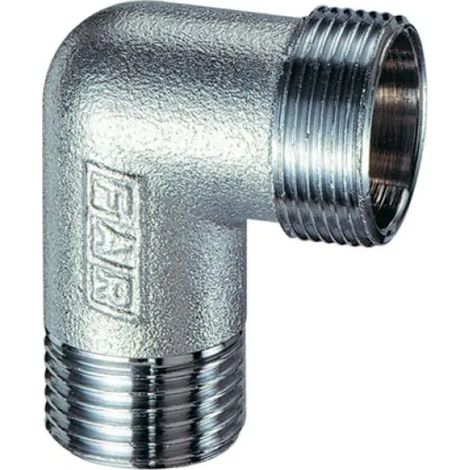 Raccordo Curvo Maschio Ottone Cromato 1/2 Ø 18 C Kit Rame M Far