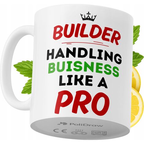 Lustige Kaffeetasse mit witzigem Textdesign für Bauarbeiter – ideal für Geburtstage, Namenstage und Feiertage. Hochwertige Tasse für besondere Anlässe im Büro oder Homeoffice. Farbe: Weiß, 330 ml. (1/5)