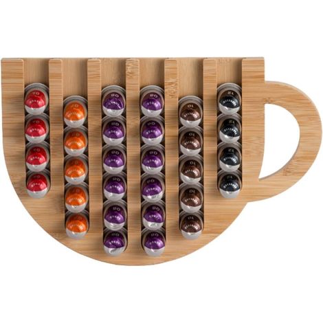 Porta capsule, contenitore autoadesivo per capsule, dispenser di caffè da 36 capsule, organizer per capsule di caffè, montaggio a parete salvaspazio