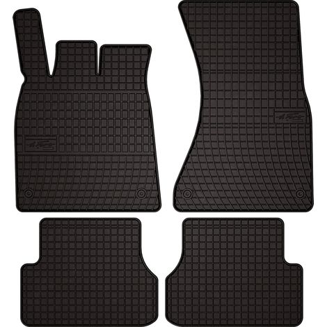 Tapis de sol en caoutchouc pour : Audi A7 coupé, Sportback (2011-) - noirs, sur mesure (1/5)