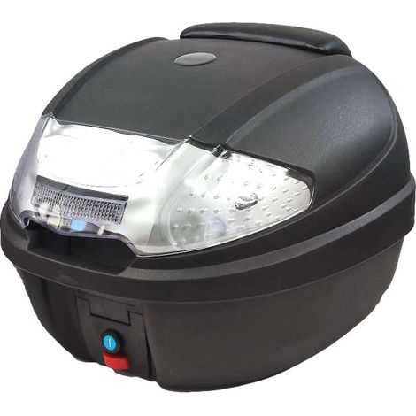 812 Baúl Universal de Moto Scooter Maleta 30 L Portacascos de Motocicleta para 1 Casco