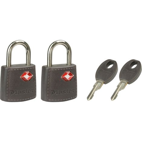 MASTER LOCK 2 CADENAS ABS TSA COUL 0333447 (1/3)