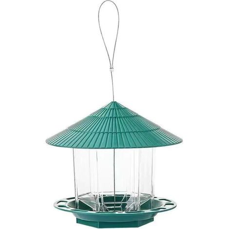 Mangeoire à oiseaux d'extérieur, 19,5 x 25 x 22,5 cm, pour balcon et jardin (1/5)