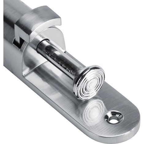 Bouton de Porte en Alliage de Zinc de 6 Pouces Extension Longue Finition Argentée - KZQ (1/5)