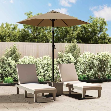 Parasol Taupe 200x224 cm Aluminium (1/5)