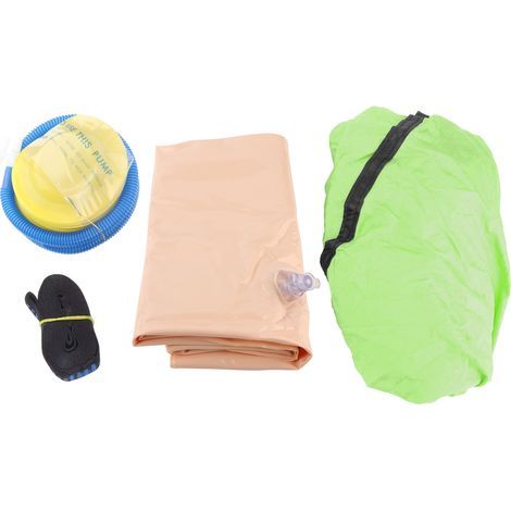 Green Hanging Hammock Seat for Children – 210T Crinkled Nylon for Outdoor Use (1/5)