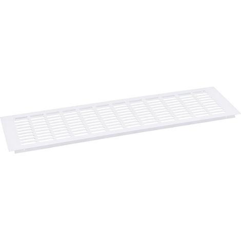 Rechteckiges Lüftungsgitter, Lüftungsgitter, rechteckiges Lüftungsgitter, rechteckiges Lüftungsgitter für optimale Belüftung 80 × 250 mm 2 Stück (Weiß)