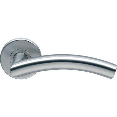 Béquille double inox sur rosace Ligne 19 type C - BRICARD NORMBAU