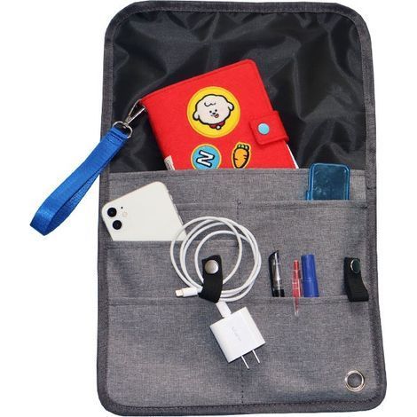 1PCS Organisateur de voiture, sac de rangement de dossier de siège de voyage, sac de rangement multifonctionnel de dossier de siège de voiture, sac de rangement multifonctionnel portatif de banlieue (1/5)