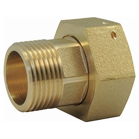 Raccord laiton – Demi raccord union à visser 3/8''-1/2'' – Pression maxi 16 bars – Raccord de robinetterie pour installations sanitaires – Codital