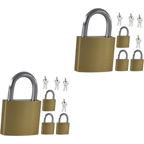 Lot de 8 cadenas de sécurité pour meubles, casiers et rangements (1/5)