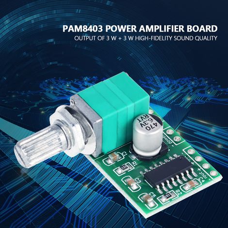 modules d'amplificateur de puissance audio numérique PAM8403 Mini DC 5V avec potentiomètre (1/5)