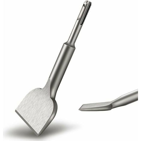 Burin SDS PLUS Carrelage, 165mm x 75mm Versailles Série d'élargissement de Haute Qualité, Ciseau à Tuiles Courbé Ciselé pour la Céramique et Les Carreaux de Sol (1/5)