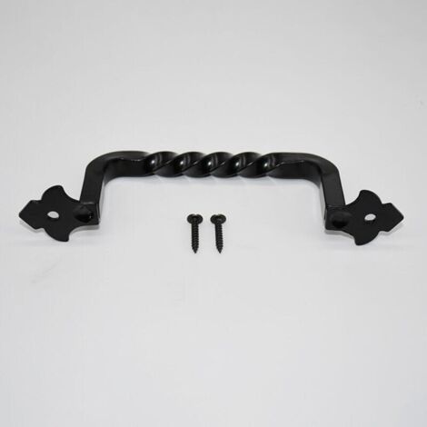 Poignée de Porte de Grange 148mm, Poignée Vintage en Fer pour Porte de Jardin ou Armoire (1/5)