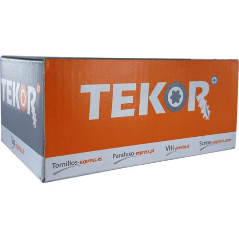 Vis bois TEKOR Tête fraisée Cranté 5X120 Filetée sur 70 TORX T25 Acier zingué Pointe antifendage type 17 - 200 pièces (1/3)