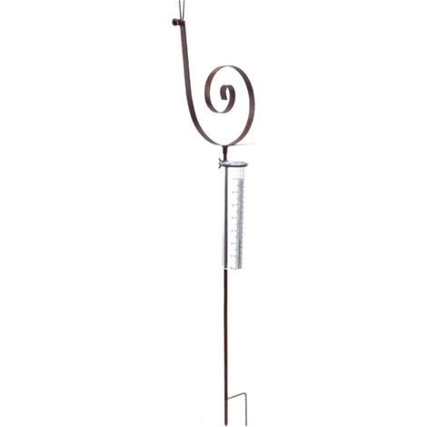 Pluviomètre en métal en forme d'escargot, décoration de jardin extérieur, pluviomètre vieilli (1/5)
