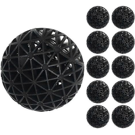 Billes filtrantes pour bassin et aquarium, 100 pièces, 2,60 x 2,60 x 2,60 cm, noir, SZRH A-GB (1/4)