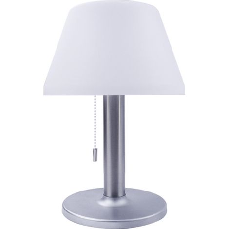Lampe de table à LED solaire, réglage tactile 3 niveaux, IPX4, 3,7 V 5 W （chaînette à fermeture éclair） (1/5)