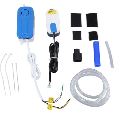 AC110-240V 3W Air Conditioner Drain Pump, Mini HVAC Condensate Pump, Silent 40 l/h Air Conditioner Drain Pump with 60ml Tank