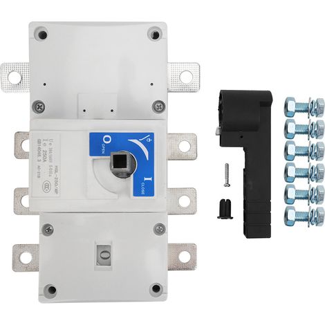 Interrupteur de charge à isolation, contacts en alliage cuivre-argenté HGL-250A 250A 3P/4P, sectionneur 250A pour tableau électrique (1/5)