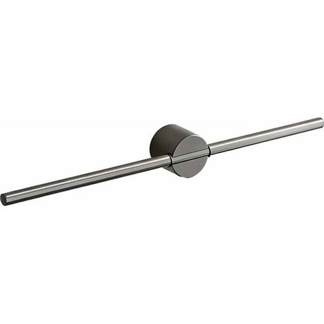Porte-serviettes de salle de bain, barre porte-serviettes, porte-serviettes suspendu simple, porte-serviettes gris - 50 cm de long