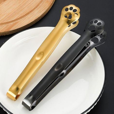 1 Pince à sucre, design griffe de chat, acier inoxydable, pour cocktails, cuisine, service biscuits (1/5)